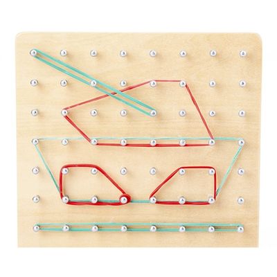 Учебное пособие Montessori игрушек ногтя 16.5cm связи деревянное уча