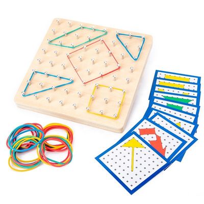 Учебное пособие Montessori игрушек ногтя 16.5cm связи деревянное уча