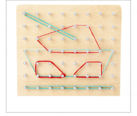 Учебное пособие Montessori игрушек ногтя 16.5cm связи деревянное уча
