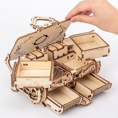 Головоломки 3d механических деревянных головоломок личности 3.94in деревянные механические