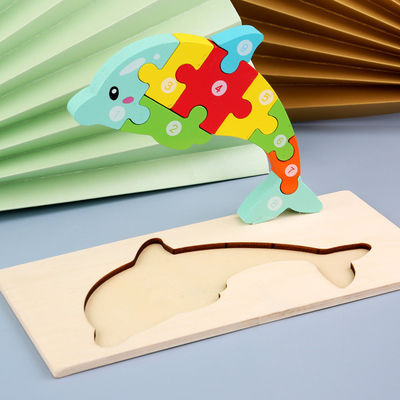 Куб 0.9cm головоломки блока Montessori говоря по буквам деревянный воспитательное