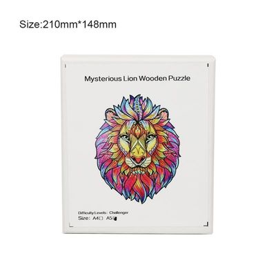 игры зигзага строительных блоков младенца льва 53g деревянные штабелируя животные взаимодействующие