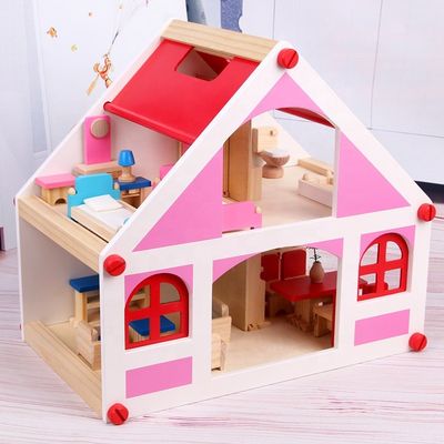 миниатюра  DIY мебели кукольного домика Касы 37.5cm винтажная деревянная