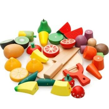 Плод и Veg кухни 5.9in деревянные забавляются магнитное вырезывание плода