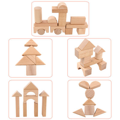 Замок 17.5cm больших строительных блоков громоздк 22PCS деревянных классический