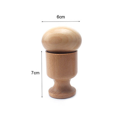 Колокольчик 6 медленно двигает деревянная древесина бука Teether Teethers безопасная Tambor