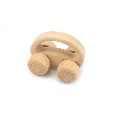 Колокольчик 6 медленно двигает деревянная древесина бука Teether Teethers безопасная Tambor