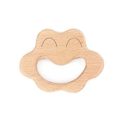 Колокольчик 6 медленно двигает деревянная древесина бука Teether Teethers безопасная Tambor