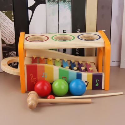 Младенец ксилофона 8 игрушек примечаний 15cm деревянных музыкальных деревянный