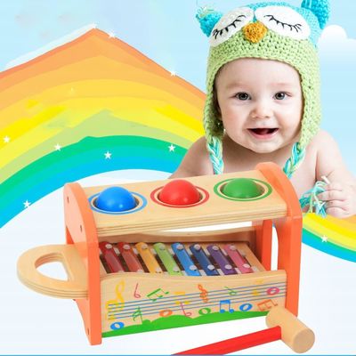 Младенец ксилофона 8 игрушек примечаний 15cm деревянных музыкальных деревянный