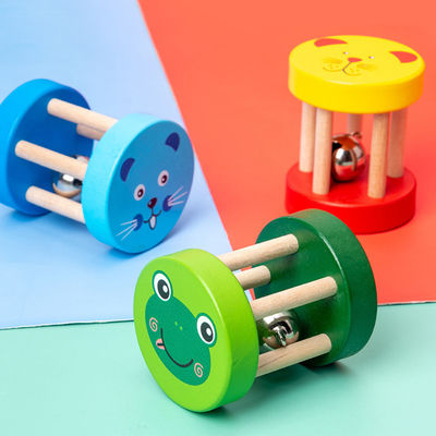 Младенца игрушек трещотки 1.9in Montessori набор аппаратуры деревянного музыкального деревянный