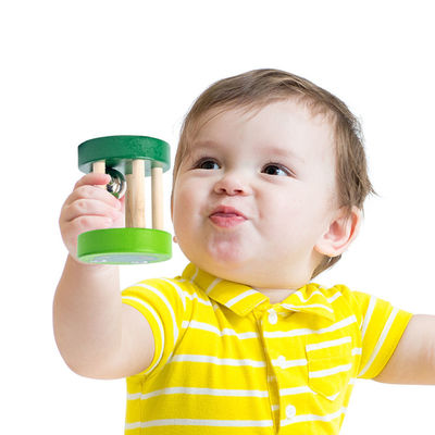 Младенца игрушек трещотки 1.9in Montessori набор аппаратуры деревянного музыкального деревянный