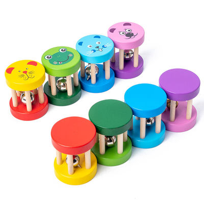 Младенца игрушек трещотки 1.9in Montessori набор аппаратуры деревянного музыкального деревянный