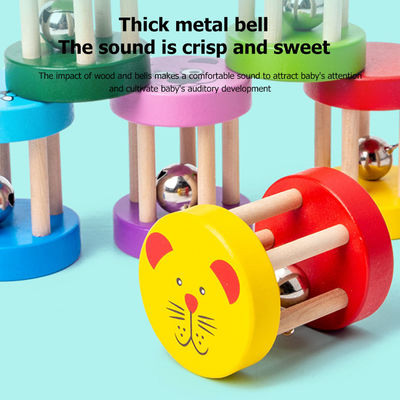 Младенца игрушек трещотки 1.9in Montessori набор аппаратуры деревянного музыкального деревянный