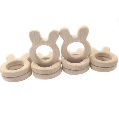 Бук DIY персонализировал браслет ожерелья силикона Teether младенца деревянный