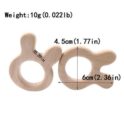 Бук DIY персонализировал браслет ожерелья силикона Teether младенца деревянный