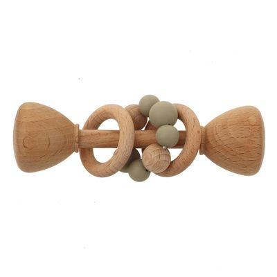 Зайчик Teether Teether древесины бука кролика 5.12in естественный деревянный