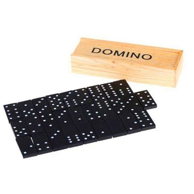 Блоки домино игры 28Pcs перемещения деревянные всходят на борт предыдущего образования
