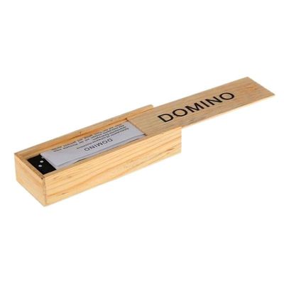 Блоки домино игры 28Pcs перемещения деревянные всходят на борт предыдущего образования