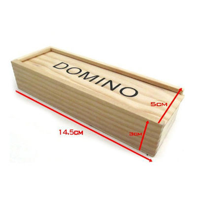 Блоки домино игры 28Pcs перемещения деревянные всходят на борт предыдущего образования