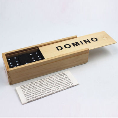 Блоки домино игры 28Pcs перемещения деревянные всходят на борт предыдущего образования