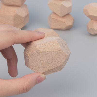 Камень Montessori нордический деревянный штабелируя игрушки игры творческие деревянные