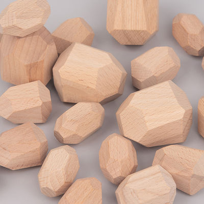 Камень Montessori нордический деревянный штабелируя игрушки игры творческие деревянные
