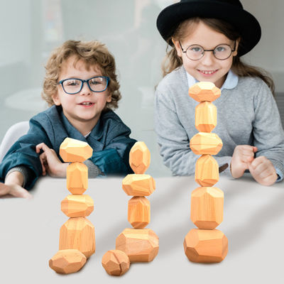 младенца игрушек блоков 5cm 36pcs цифров блоки деревянного геометрические штабелируя