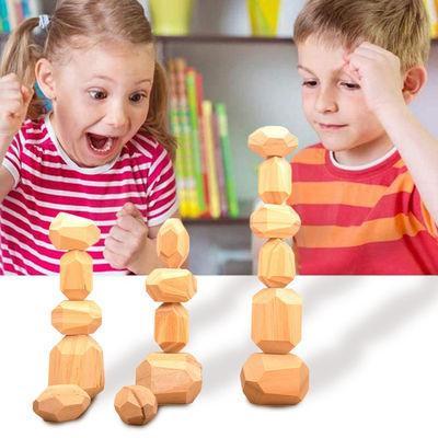 младенца игрушек блоков 5cm 36pcs цифров блоки деревянного геометрические штабелируя