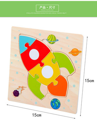 Игры Montessori младенец забавляется животные торгуют детьми 3D озадачивает деревянный соответствовать игрушки головоломки познавательности мультфильма
