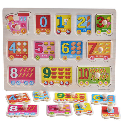 Игрушки Unisex 15cm деревянных животных мозаик деревянные воспитательные