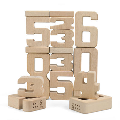 Строительные блоки игр Jenga деревянные забавляются номер Montessori