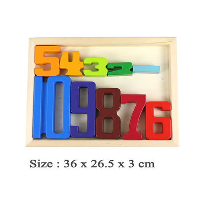 Строительные блоки игр Jenga деревянные забавляются номер Montessori