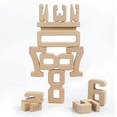 Строительные блоки игр Jenga деревянные забавляются номер Montessori