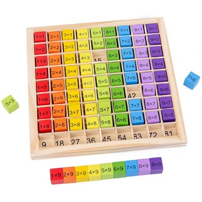 Montessori 0.59in абакус таблицы игрушки математики 99 номеров деревянный считая игрушку