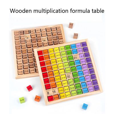 Montessori 0.59in абакус таблицы игрушки математики 99 номеров деревянный считая игрушку