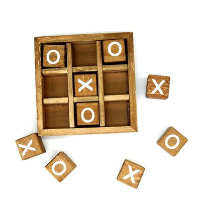 Игра воспитательного взаимодействия деревянная XO ребенка родителя