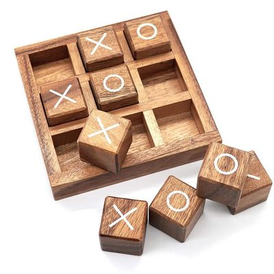 Игра воспитательного взаимодействия деревянная XO ребенка родителя