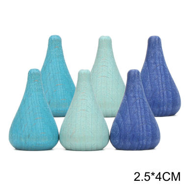 игрушки Montessori штабелеукладчика радуги 6pcs воспитательные деревянные