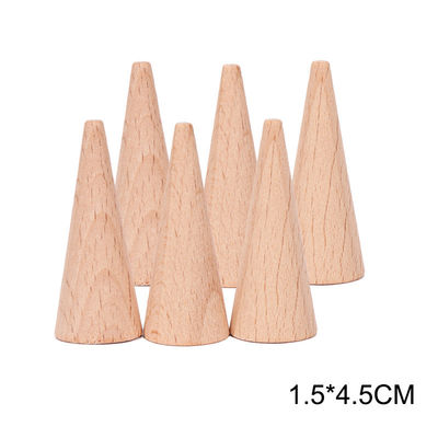 игрушки Montessori штабелеукладчика радуги 6pcs воспитательные деревянные