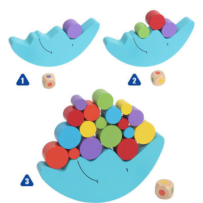 Деревянная игра баланса луны Montessori для предыдущий учить