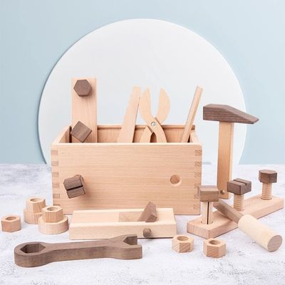 Деревянный набор инструмента ремонта Montessori многофункциональный для мальчиков
