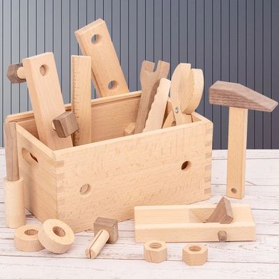Деревянный набор инструмента ремонта Montessori многофункциональный для мальчиков