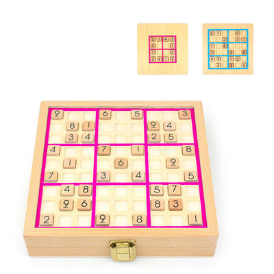 Нетоксические деревянные игры Sudoku для интеллектуального развития