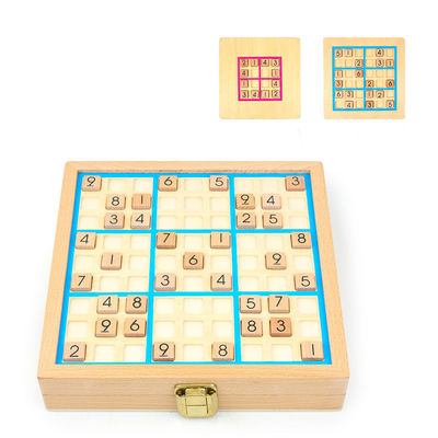 Нетоксические деревянные игры Sudoku для интеллектуального развития