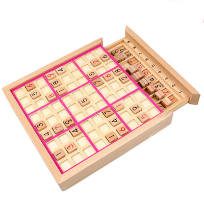 Нетоксические деревянные игры Sudoku для интеллектуального развития