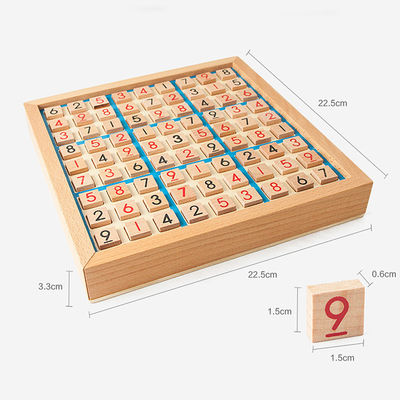 Нетоксические деревянные игры Sudoku для интеллектуального развития