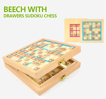 Нетоксические деревянные игры Sudoku для интеллектуального развития