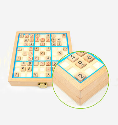 Нетоксические деревянные игры Sudoku для интеллектуального развития