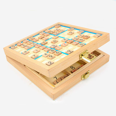 Нетоксические деревянные игры Sudoku для интеллектуального развития
